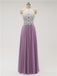 Halter Chiffon Floor Length Bridesmaid Dresses