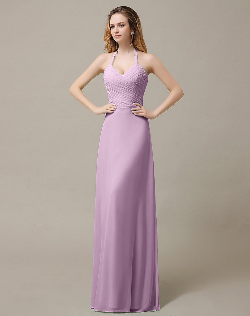 Halter A-Line Bridesmaid Dresses