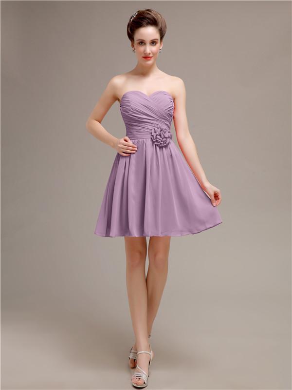 Sweetheart Short A-Line Bridesmaid Dresses