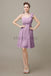 One-shoulder Pleats Appliques Bridesmaid Dresses