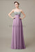 Sweetheart Top Sequin Long Chiffon Bridesmaid Dresses