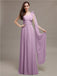 One-shoulder Appliques Chiffon Bridesmaid Dresses