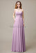 Cross-Pleated Chiffon Bridesmaid Dress with Sweetheart