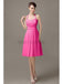 Halter Chiffon Short Bridesmaid Dresses