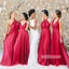 A-line Convertible Wedding Party Long Bridesmaid Dresses GDW105