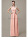 One Shoulder Chiffon Floor Length Bridesmaid Dresses