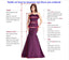 Two Pieces A-Line Off Shoulder Purple Long Evening Prom Dresses, Cheap Custom Prom Dresses, MR7153