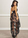 New Arrival Deep V-neck Black Lace Backless Homecoming Dresses, HD0476