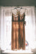 A-line Spaghetti Straps V-neck Sequins Bridesmaid Dress, BD0548