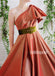 A-line Side Split One Shoulder Long Prom Dresses FP1135