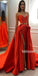 Affordable Side Split Sweetheart Long Prom Dresses FP1115