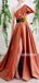 A-line Side Split One Shoulder Long Prom Dresses FP1135