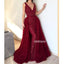 Affordable V-neck Mermaid Long Prom Dresses FP1126