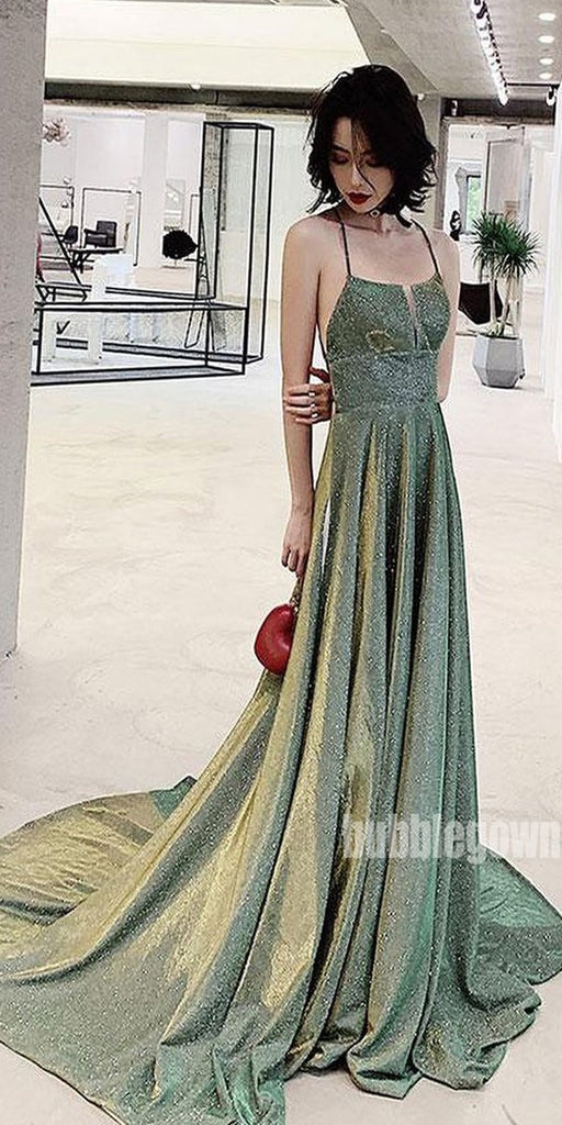 A-line Open Back Popular Long Prom Dresses FP1156