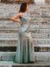 Mermaid Sleeveless Round Neck Evening Prom Dresses, Cheap Prom Dresses, OL096