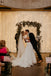 A-line Round Neck V-back Short Sleeves Appliques Tulle Wedding dresses, WD0423