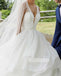 Charming V-back Elegant Tulle Bridal Long Wedding Dresses, BGH008