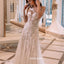 Elegant Applique See Though Lace Wedding Dresses, BGH085