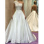 A Line Lace Top Stin Cheap Beach Long Bridal Wedding Dresses, BGP246 - Bubble Gown