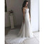 Charming Lace Formal A Line Cheap Long Beach Wedding Dresses, BGP236 - Bubble Gown