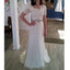 Short Sleeves Lace A Line Cheap Bridal Long Beach Wedding Dresses, BGP267